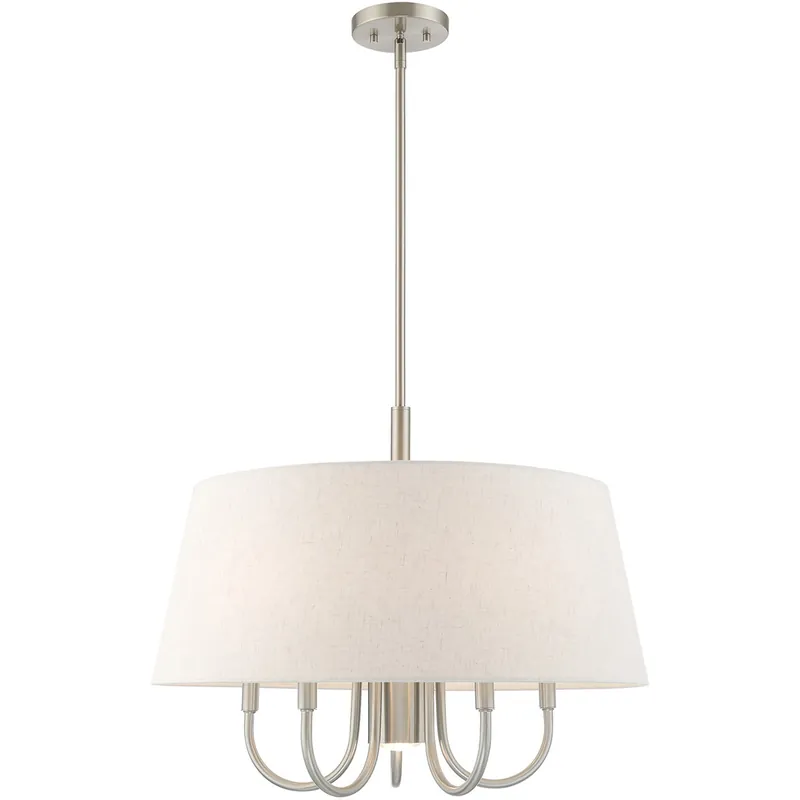 Bulk Order Belclaire 6 Light 24 inch Brushed Nickel Pendant Chandelier Ceiling Light