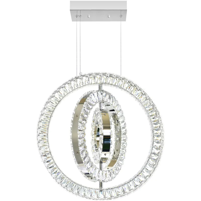 Factory Price Celina LED 20 inch Chrome Down Chandelier Ceiling Light