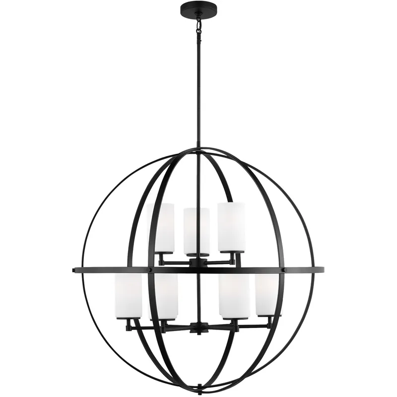Cheap Alturas LED 32.5 inch Midnight Black Chandelier Ceiling Light