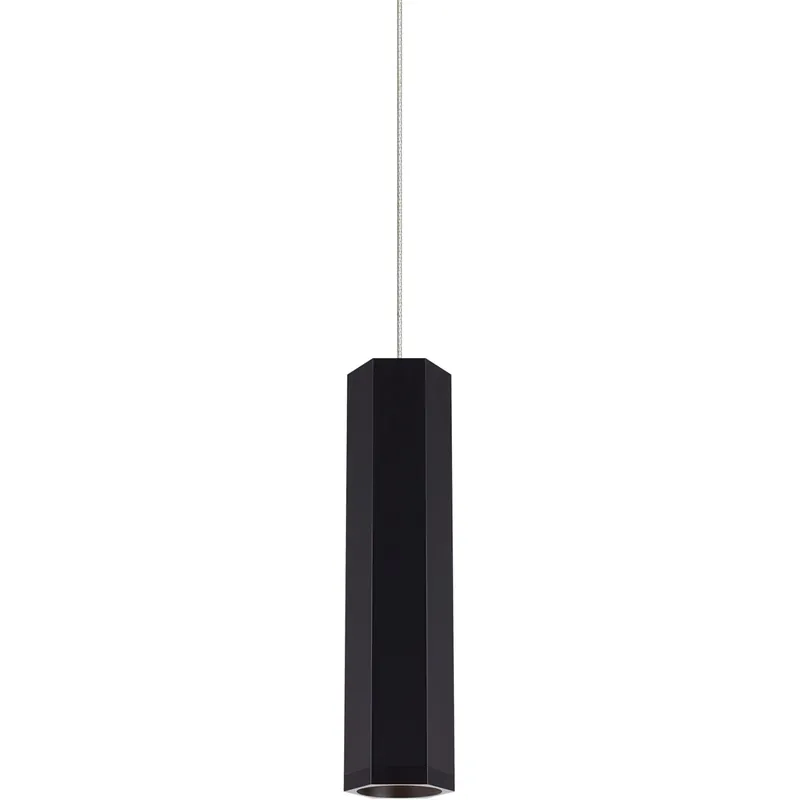 Sean Lavin Blok 1 Light 12 Matte Black/Satin Nickel Low-Voltage Pendant Ceiling Light in Incandescent, FreeJack Place Order