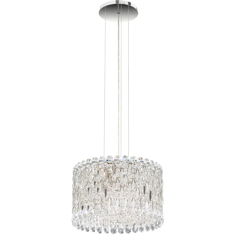 Sarella 8 Light 16 inch Polished Stainless Steel Pendant Ceiling Light in Swarovski No Minimum Order