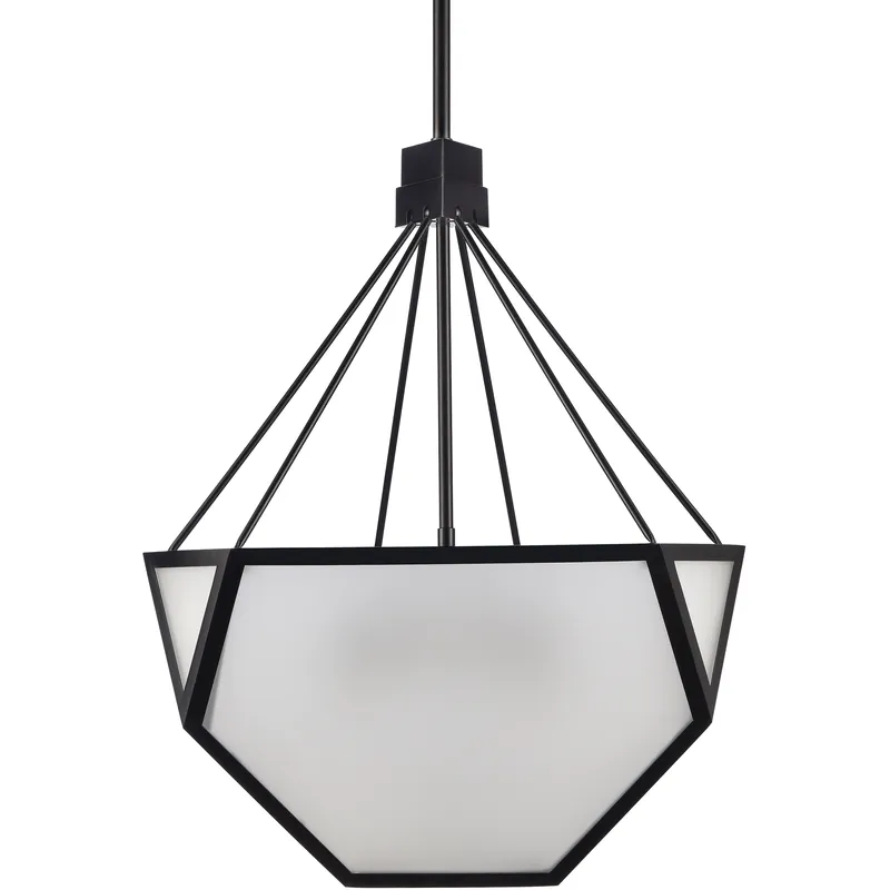 Moonbow 3 Light 18 inch Satin Brushed Black Chandelier Ceiling Light Top Pick