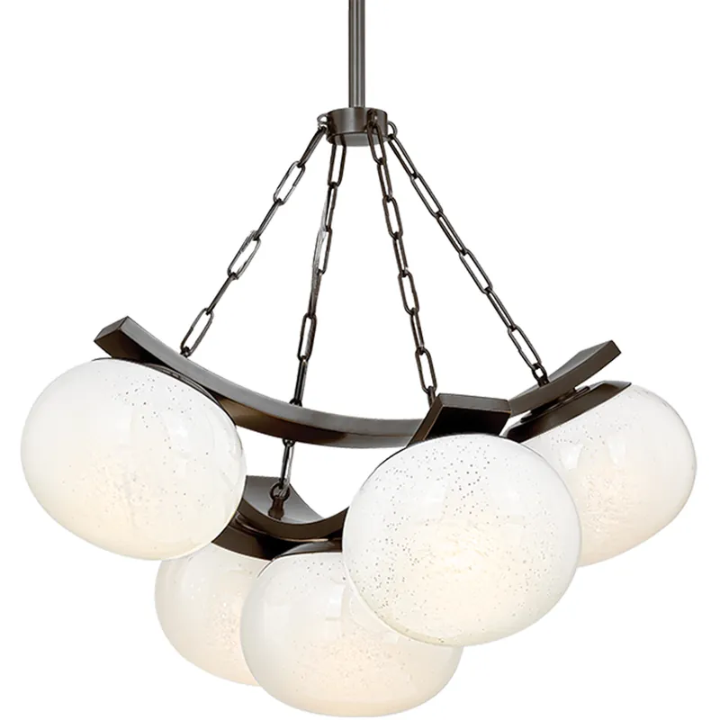 Duxbury 5 Light 31.75 inch Distressed Bronze Chandelier Ceiling Light Latest