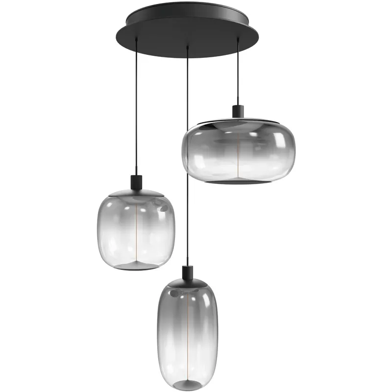 Monaco LED 12 inch Black Multi Port Pendant Ceiling Light Holiday Sale