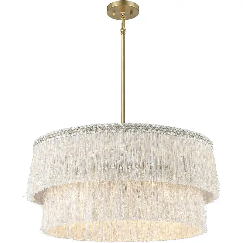 Stella 5 Light 26 inch Natural Brass Pendant Ceiling Light Hot Picks