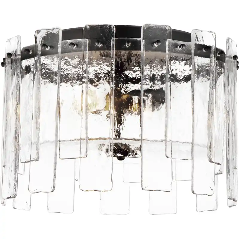 Warren 2 Light 14.5 inch Dark Bronze Flush Mount Ceiling Light Limited Offer