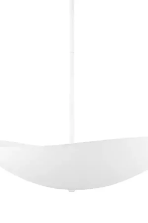 Buy Today Fabius LED 36 inch White Plaster Pendant Ceiling Light, Large