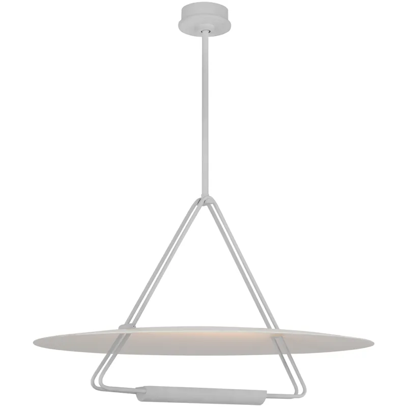 Kelly Wearstler Teline LED 30 inch Matte White Round Chandelier Ceiling Light Free Delivery