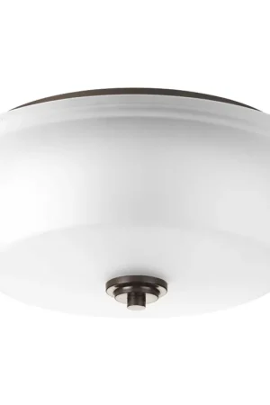 Cascadia 2 Light 14 inch Antique Bronze Flush Mount Ceiling Light Crafted