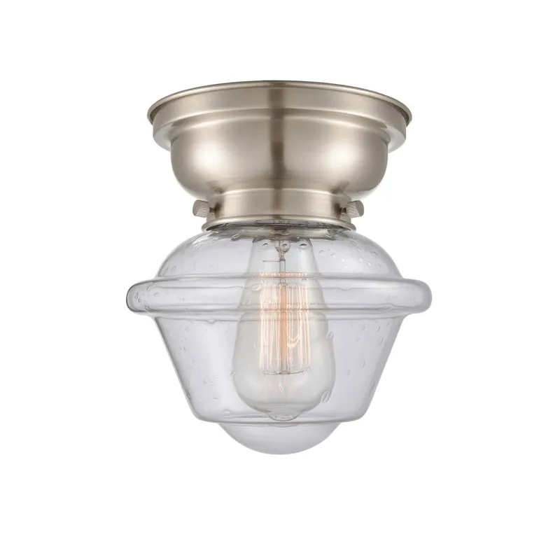 Aditi Small Bell 1 Light 6 inch Antique Brass Flush Mount Ceiling Light in Incandescent, Plated Smoke Glass, Aditi Trusted Brand