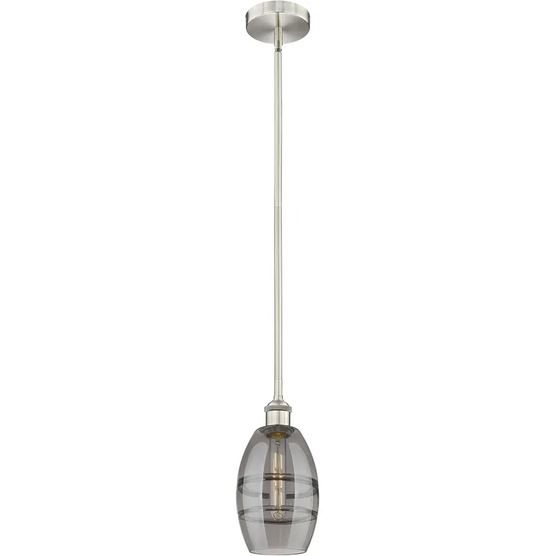 Edison Vaz 1 Light 5.88 inch Brushed Satin Nickel Stem Hung Mini Pendant Ceiling Light Place Order