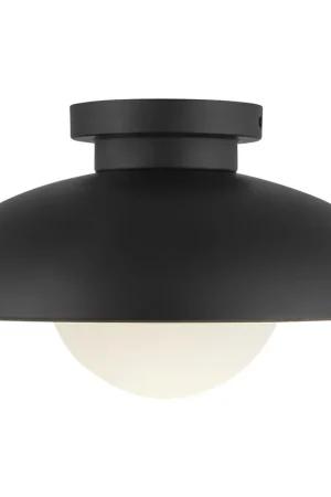 Alora Mood Rubio 1 Light 16 inch Matte Black Flush Mount Ceiling Light Budget