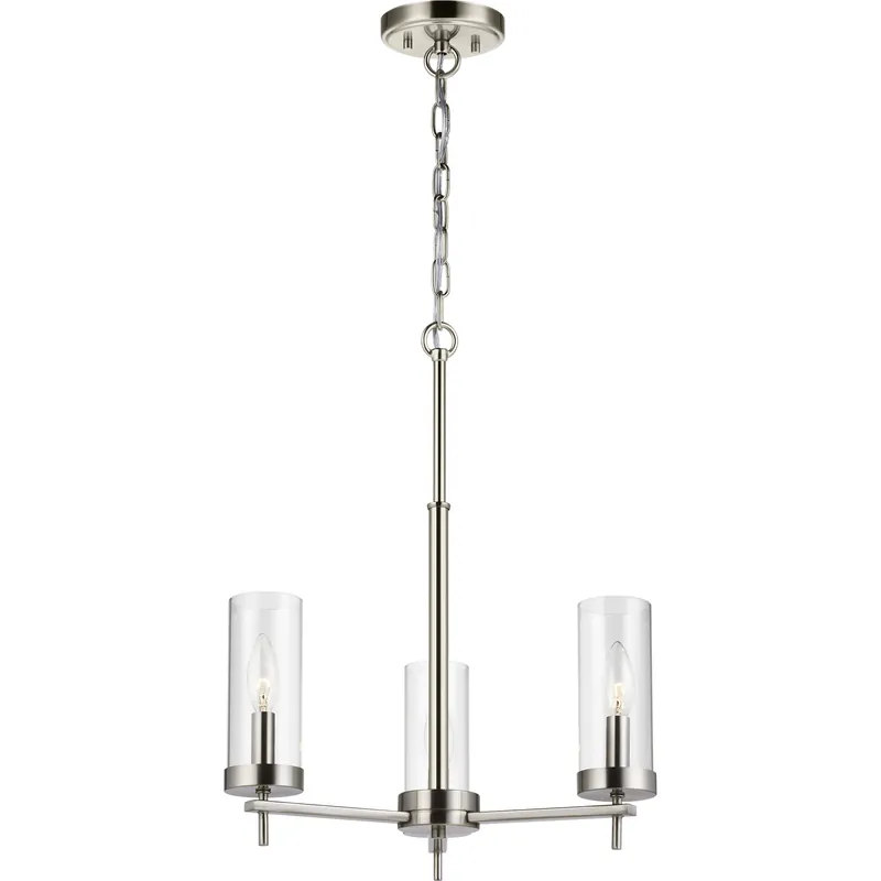 Sean Lavin Zire 3 Light 18 inch Brushed Nickel Chandelier Ceiling Light Best Choice