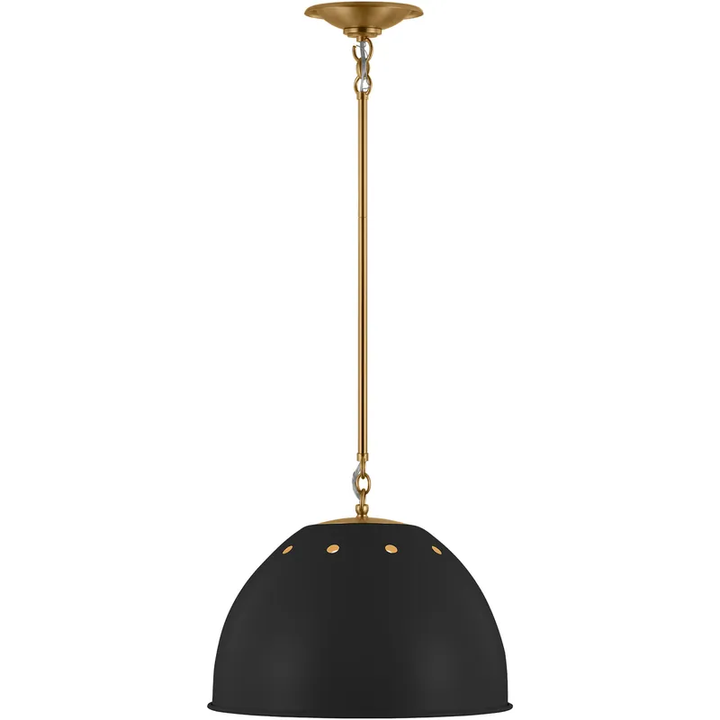 TOB by Thomas O'Brien Robbie 1 Light 15.38 inch Midnight Black Pendant Ceiling Light Clearance