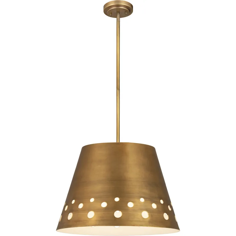 Buy Direct Katie 1 Light 18 inch Rubbed Brass Chandelier Ceiling Light