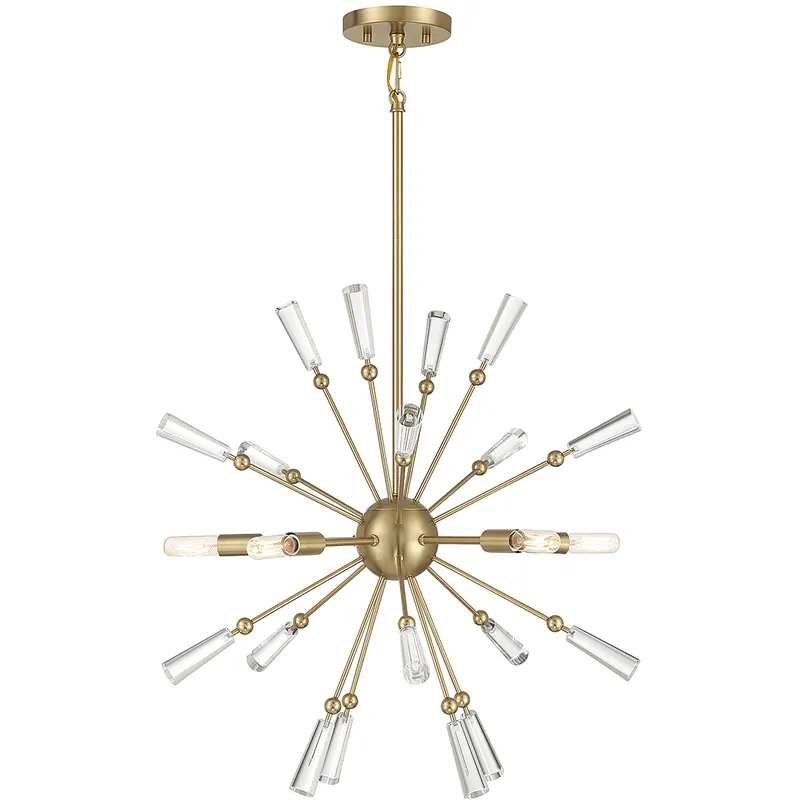 Stella 5 Light 26 inch Natural Brass Pendant Ceiling Light Get Yours