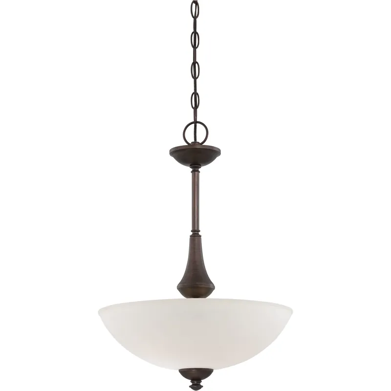 Express Delivery Patton 3 Light 16 inch Prairie Bronze Pendant Ceiling Light