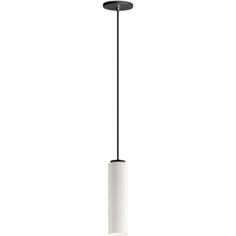 Pleat LED 3.25 inch Black Single Pendant Ceiling Light Popular