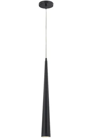 Clearance Sliver 1 Light 2.75 inch Black Pendant Ceiling Light, Medium