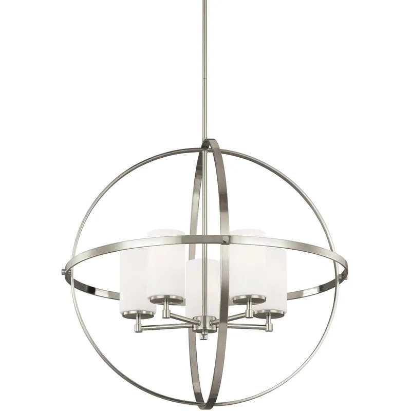 Holiday Sale Alturas 5 Light 27.25 inch Brushed Nickel Chandelier Ceiling Light
