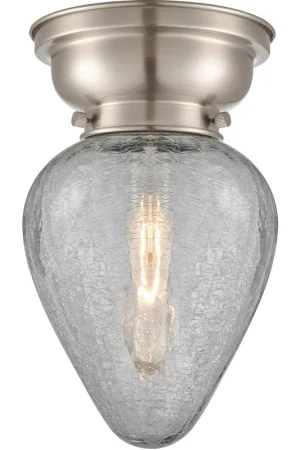 Aditi Geneseo 1 Light 7 inch Brushed Satin Nickel Flush Mount Ceiling Light, Aditi Seasonal Sale