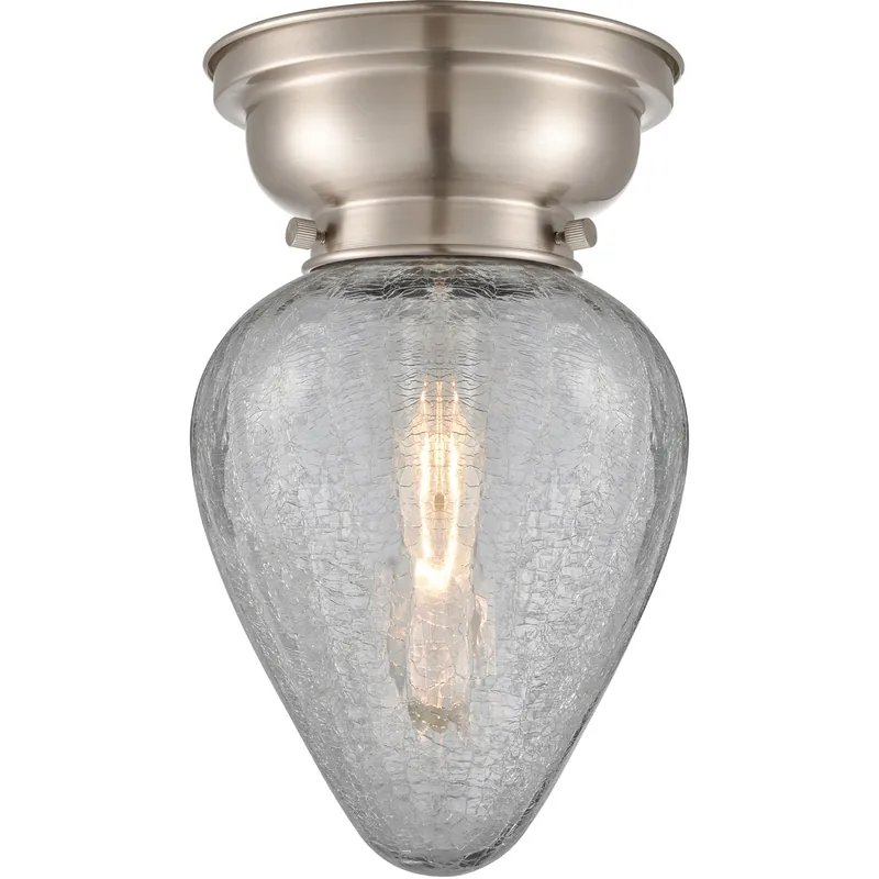 Aditi Geneseo 1 Light 7 inch Brushed Satin Nickel Flush Mount Ceiling Light, Aditi Seasonal Sale