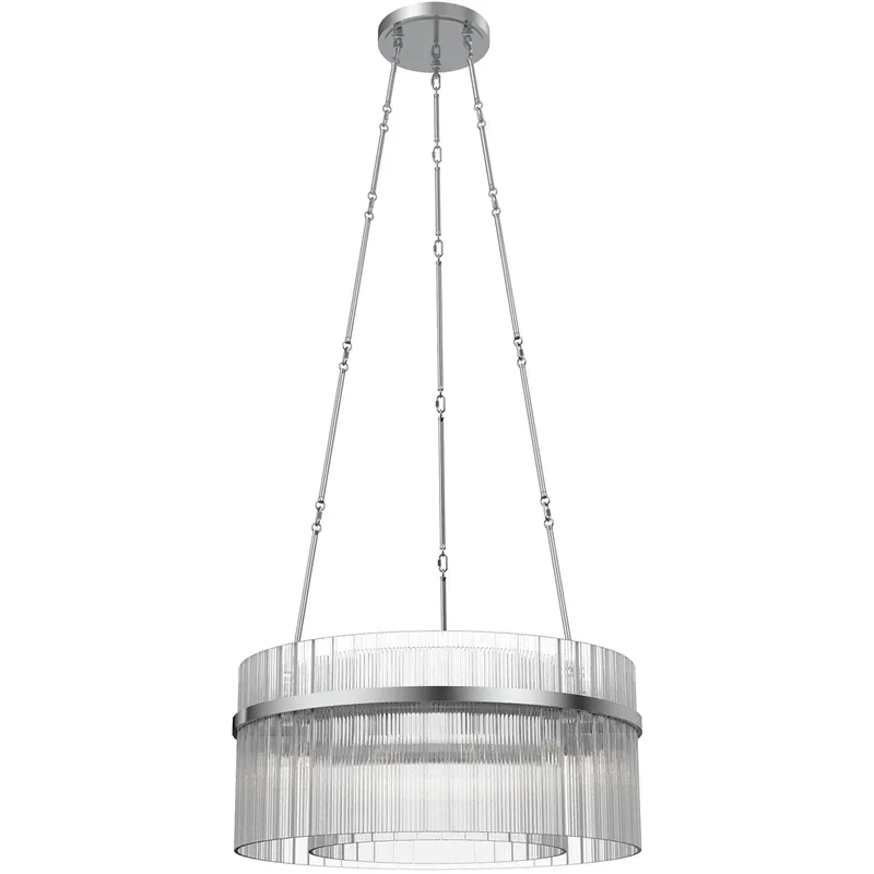 Carlisle 12 Light 35.88 inch Polished Nickel Chandelier Ceiling Light Modern