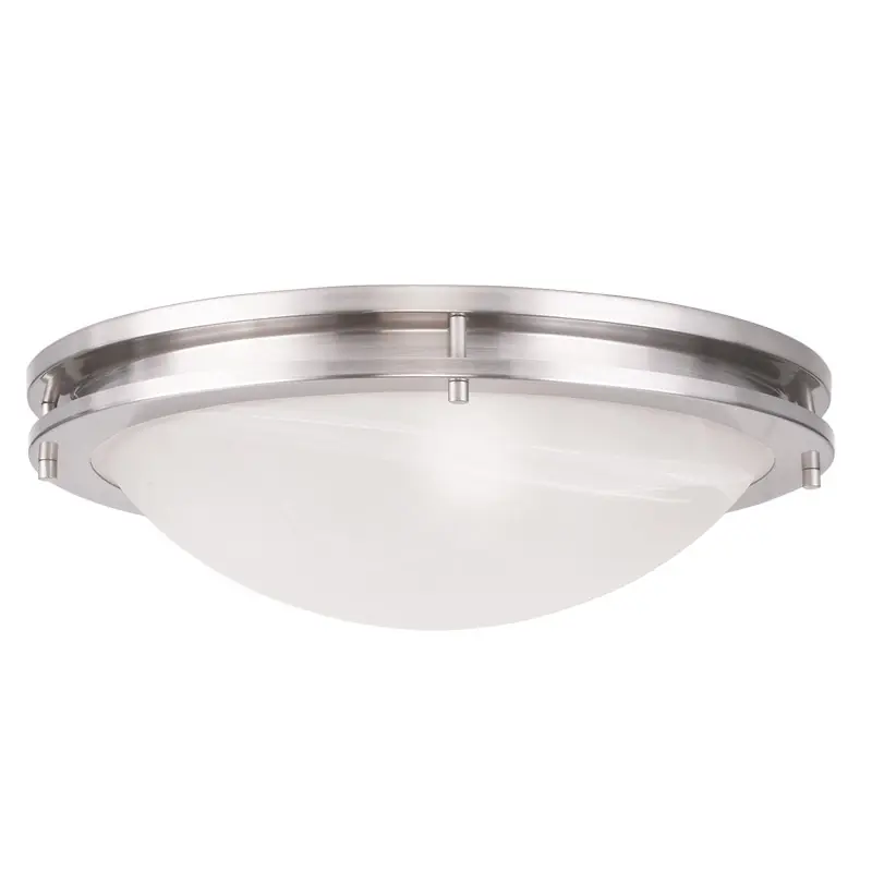 Bargain Ariel 3 Light 17 inch Brushed Nickel Flush Mount Ceiling Light