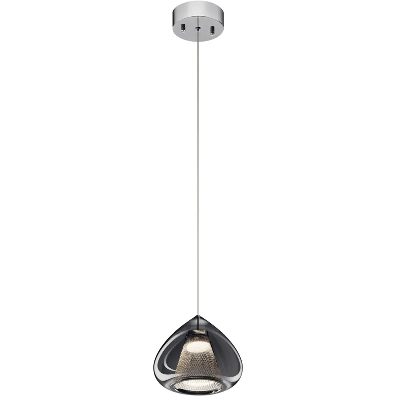 Popular Zin LED 7.75 inch Chrome Mini Pendant Ceiling Light