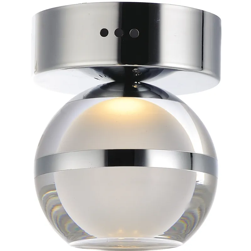 Original Swank LED 4.75 inch Polished Chrome Flush Mount Ceiling Light