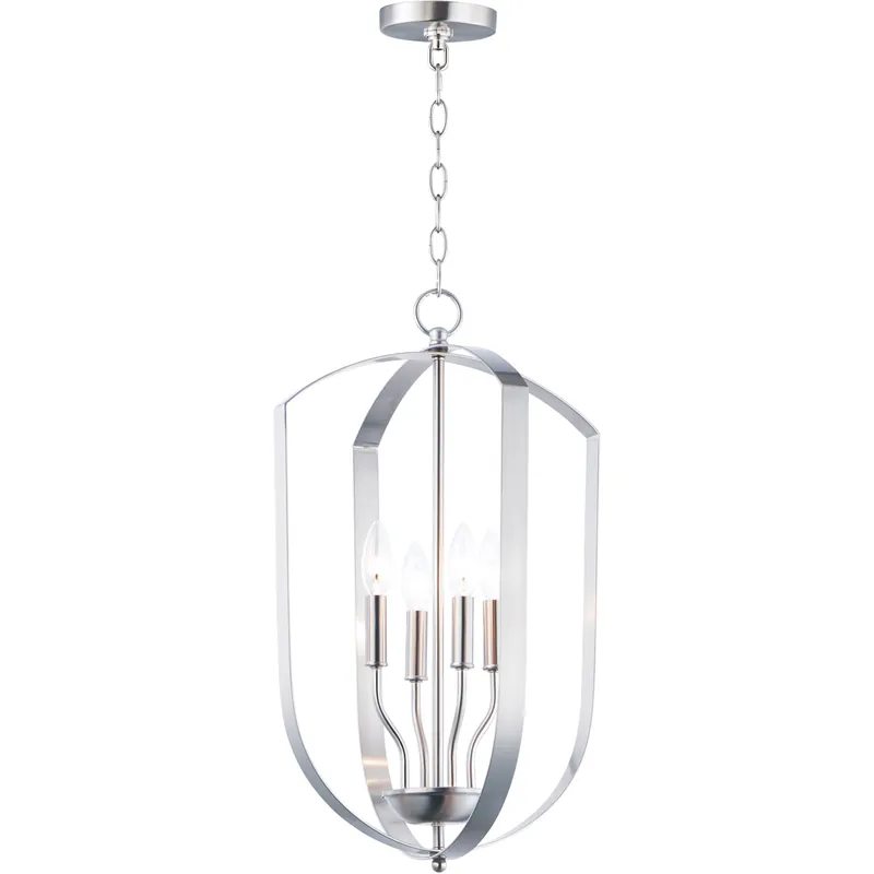 Provident 4 Light 15 inch Satin Nickel Chandelier Ceiling Light Fan Favorite