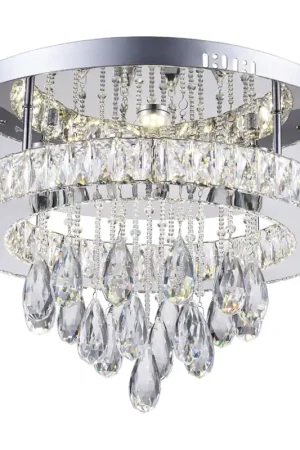 Best Choice Veil LED 20 inch Chrome Flush Mount Ceiling Light