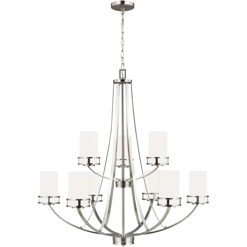 Wholesale Robie 9 Light 33 inch Brushed Nickel Chandelier Ceiling Light