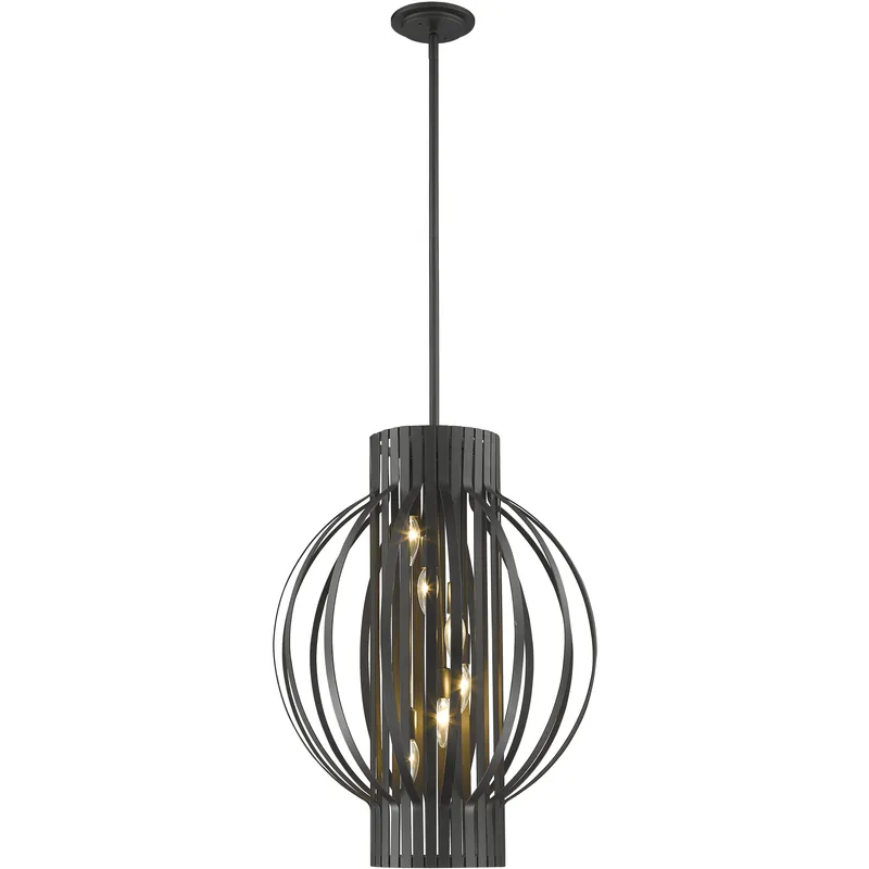 Holiday Sale Moundou 6 Light 20 inch Bronze Pendant Ceiling Light