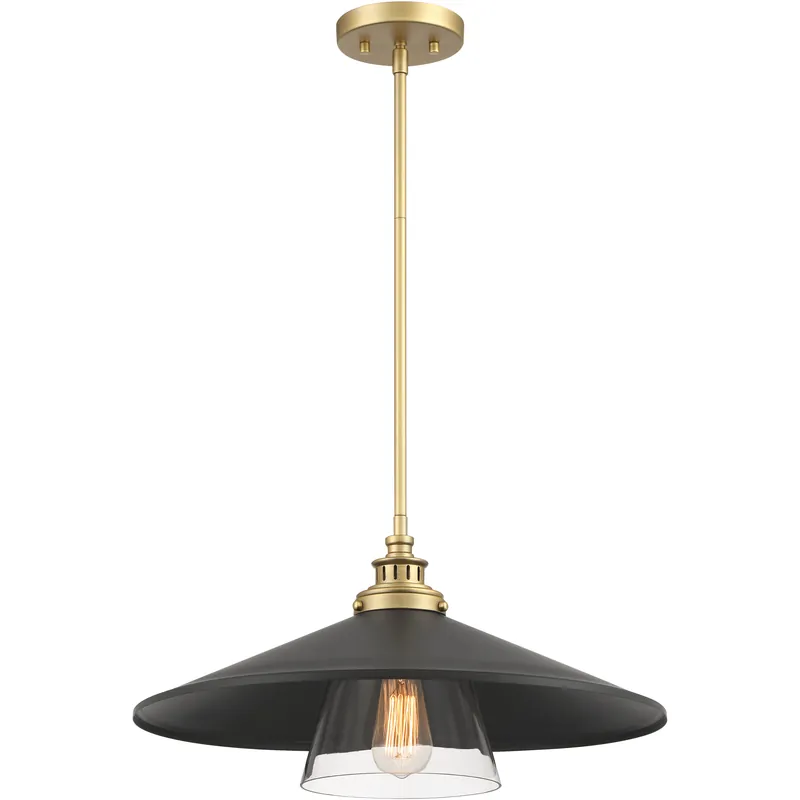 Special Discount Segan 1 Light 20 inch Coal & Soft Brass (Painted) Pendant Ceiling Light, Outdoor