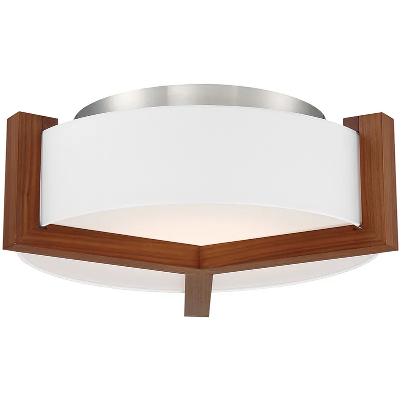 Segment LED 20.67 inch Dark Walnut Flush Mount Ceiling Light While Supplies Last