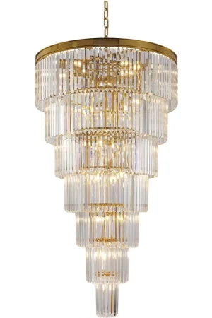 Canada 34 Light 36 inch Brass Chandelier Ceiling Light Premium