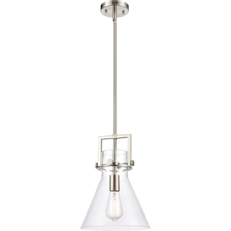 Restoration Newton 1 Light 10 inch Brushed Satin Nickel Mini Pendant Ceiling Light, Restoration Bargain