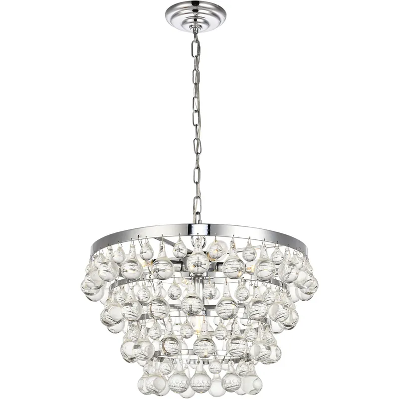 Genuine Kora 5 Light 17 inch Chrome Pendant Ceiling Light