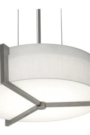 Apex 2 Light 14 inch Satin Nickel Pendant Ceiling Light Big Sale