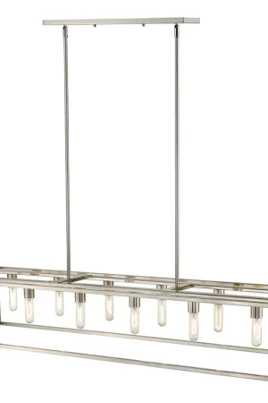 Cobar 12 Light 60 inch Satin Nickel Island Pendant Ceiling Light Modern