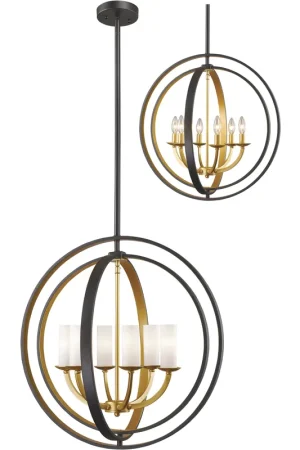 Ashling 6 Light 24.38 inch Bronze Gold Chandelier Ceiling Light Price Cut