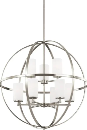 Alturas 9 Light 32.5 inch Brushed Nickel Chandelier Ceiling Light Limited Time