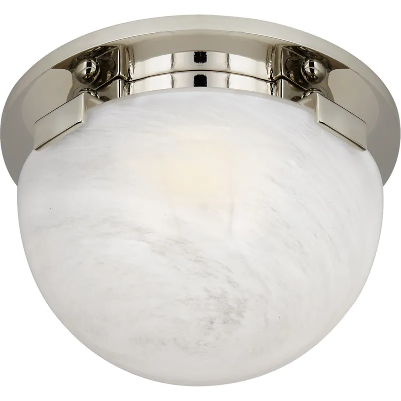 AERIN Serein LED 5.5 inch Polished Nickel Flush Mount Ceiling Light Premium