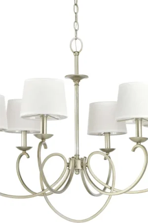 Brenda 6 Light 33 inch Silver Ridge Chandelier Ceiling Light, Design Series Clearance