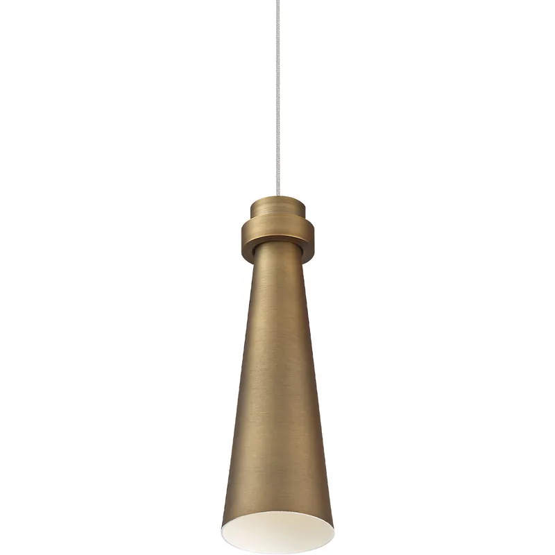Future LED 3.75 inch Aged Brass Mini Pendant Ceiling Light, dweLED No Minimum Order