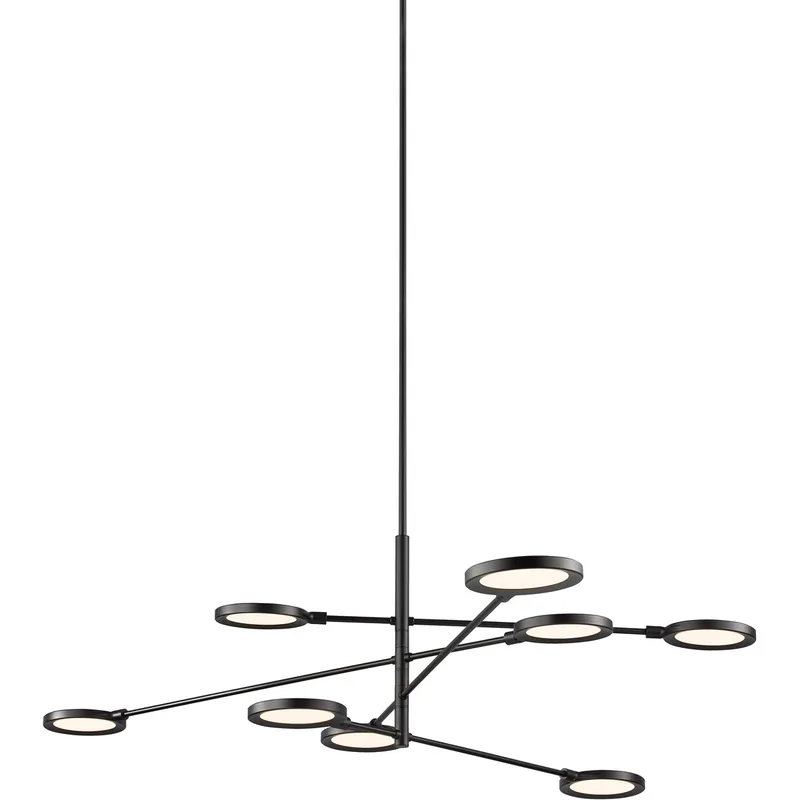 Free Shipping Spectica LED 52.9 inch Matte Black Linear Chandelier Ceiling Light in LED 90 CRI 3000K 277V, Integrated LED
