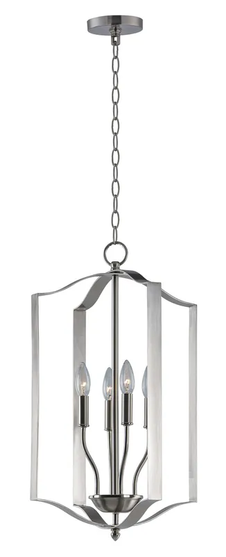 Provident 4 Light 15 inch Satin Nickel Single Pendant Ceiling Light Hot Picks