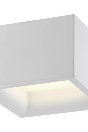 Bloc LED 7 inch White Flush Mount Ceiling Light High Quality