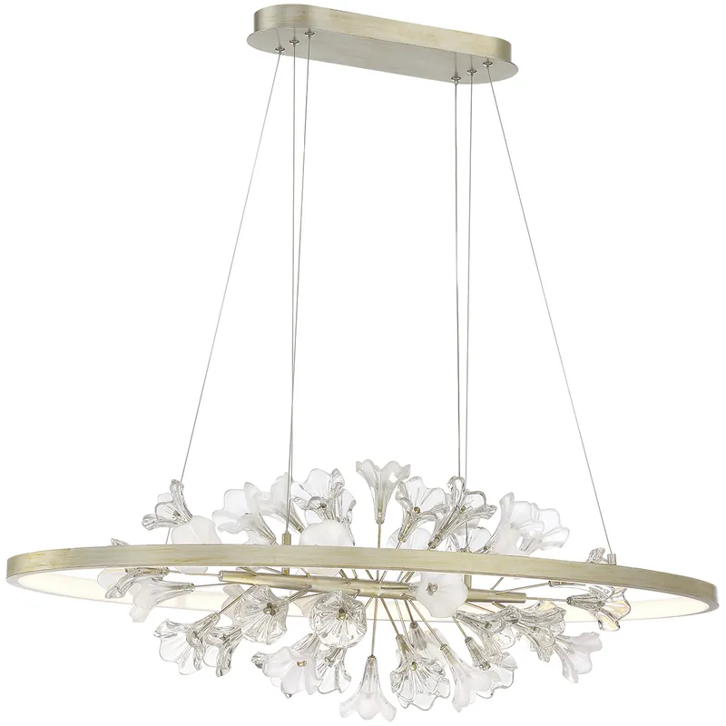 Bargain Clayton LED 19.75 inch Silver Chandelier Ceiling Light